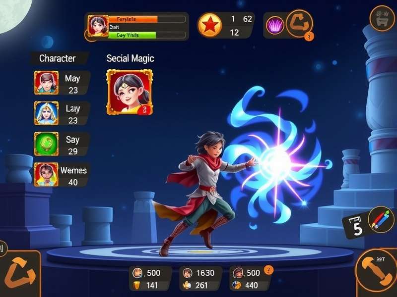Anise Magic Champion gameplay screenshot showing magical battle